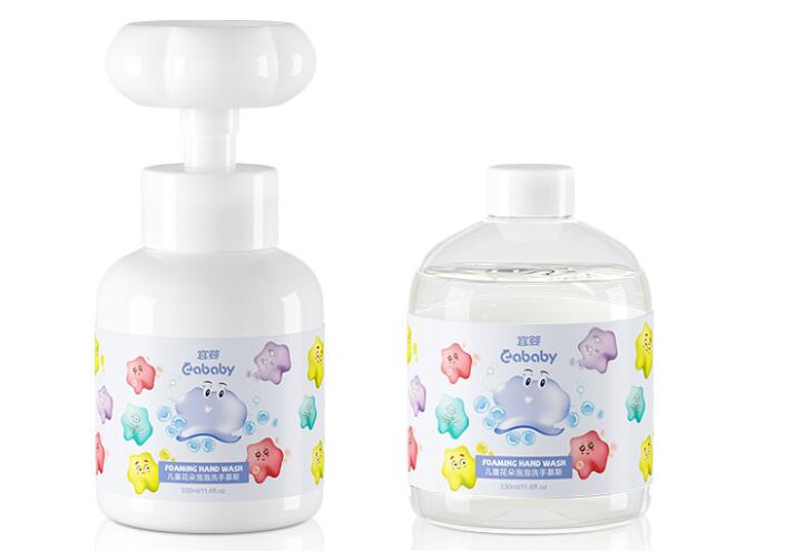 花朵泡沫洗手液儿童按压抑菌婴儿宝宝小花泡泡补充瓶装正品家用型