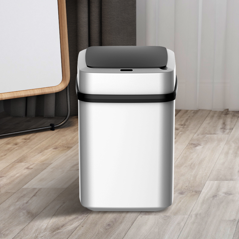 家用智能垃圾桶带盖厕所客厅创意卫生间全自动垃圾桶感应马桶纸篓